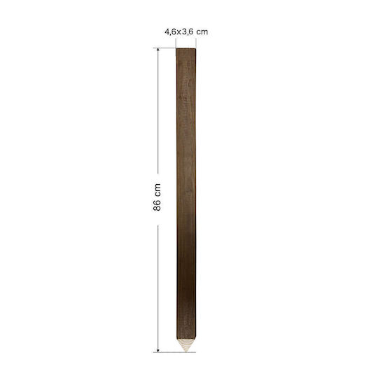 Tesias Group Picket for Garden Fence Made of Wood 4.6x3.6x86cm 10 Pieces