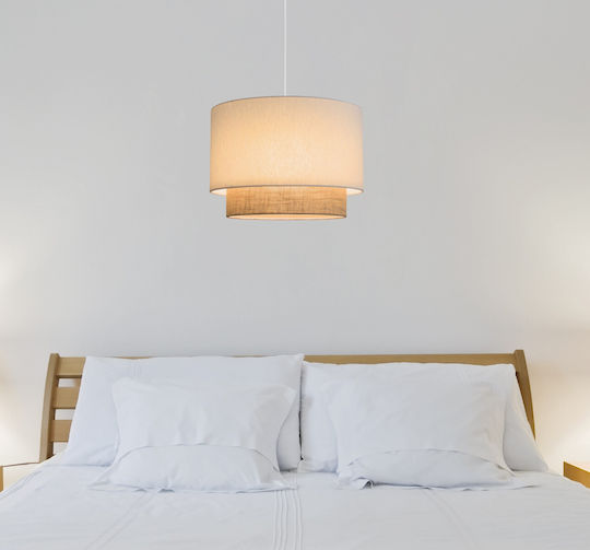 Veis Lumini Suspendate Alb Cu Bază De Bec E27 35x35cm