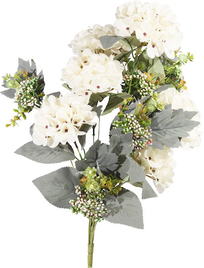 Sucursala Buchet Hortensia Din Țesătură 55cm A36555 Crem