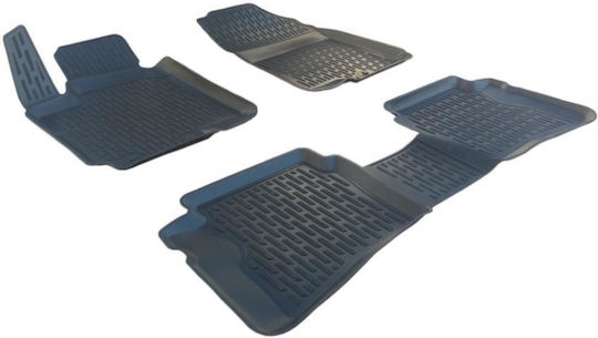 Autopataki Rubber Car Mats Raised Sides Compatible with Hyundai i20 2nd Gen 2014-2020