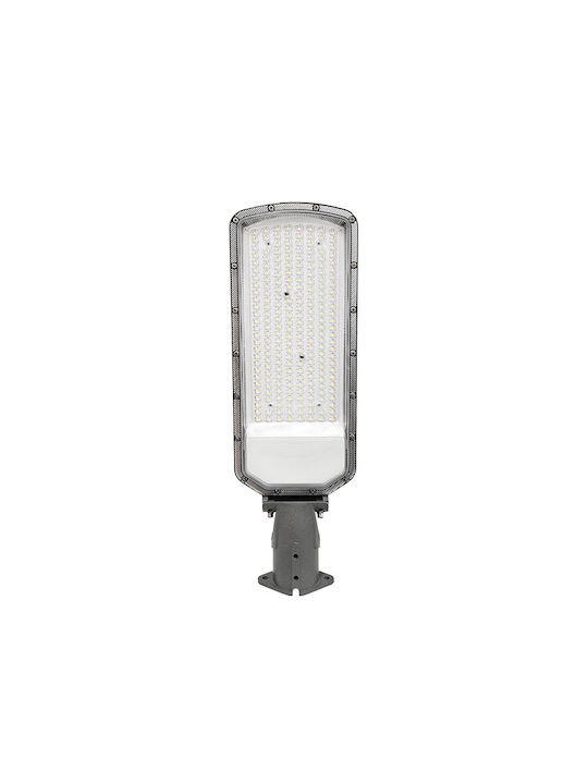 Adeleq Lampa De Podea Pentru Exterior LED De Drum 200W Cu Lumină Alb Rece IP65 Gri