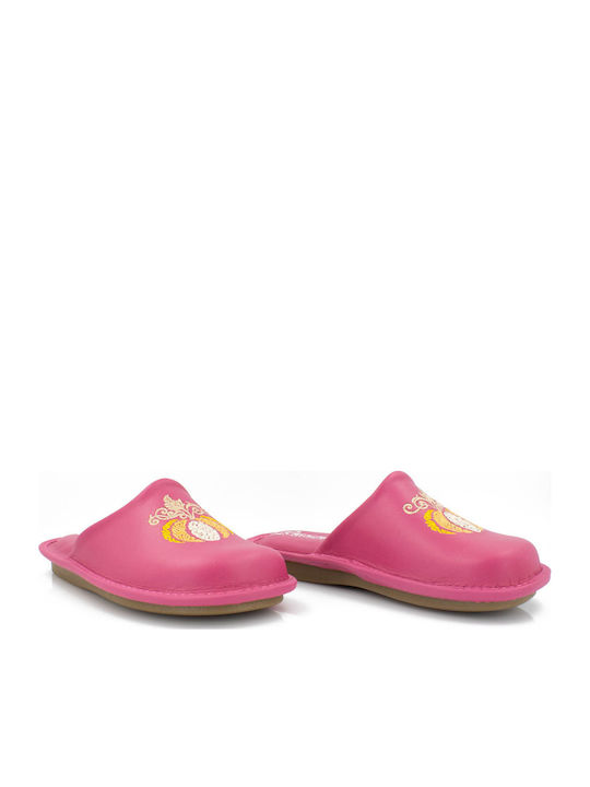 Anatomic Leather Women's Slippers Fuchsia