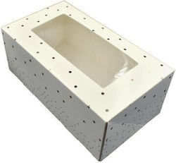 Paper Pastry Shop Box 30x30x15cm Polka Dot Window Cake Mold Paper Pastry Shop Box 30x30x15cm Polka Dot Window Cake Mold