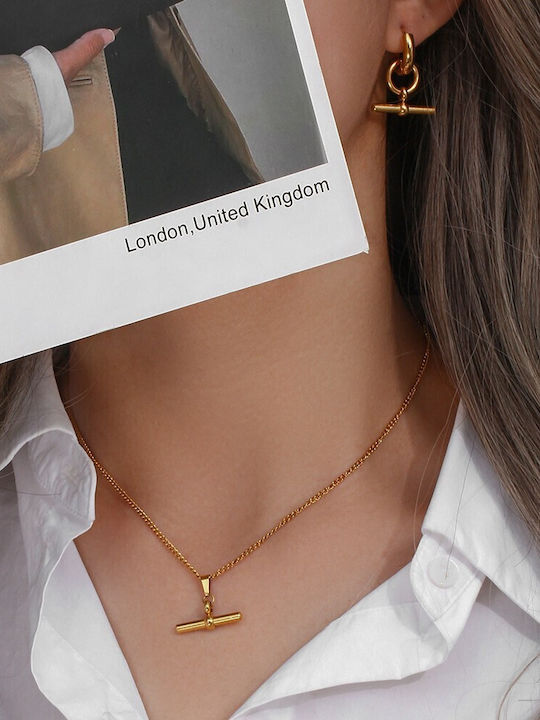 Eluna Necklace From Gold Plated Steel