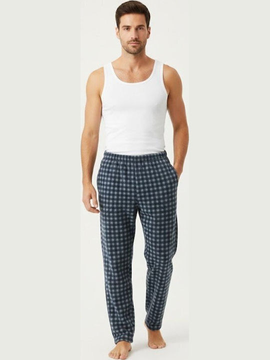 Soccus Winter Men's Cotton Pyjama Pants Dark Blue