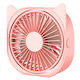 Ventilator Mini Usb De Birou Alista Home Rotire 360 De Grade 3 Viteze 13.5 X 12.8 Cm Roz