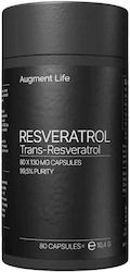 Augment Life Resveratrol 130mg Supliment Alimentar Special 80 Capsule