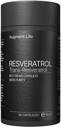 Augment Life Resveratrol 130mg Ειδικό Συμπλήρωμα Διατροφής 80 κάψουλες