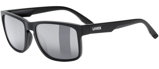 Uvex Cycling Glasses with Black Frame and Dark Lenses