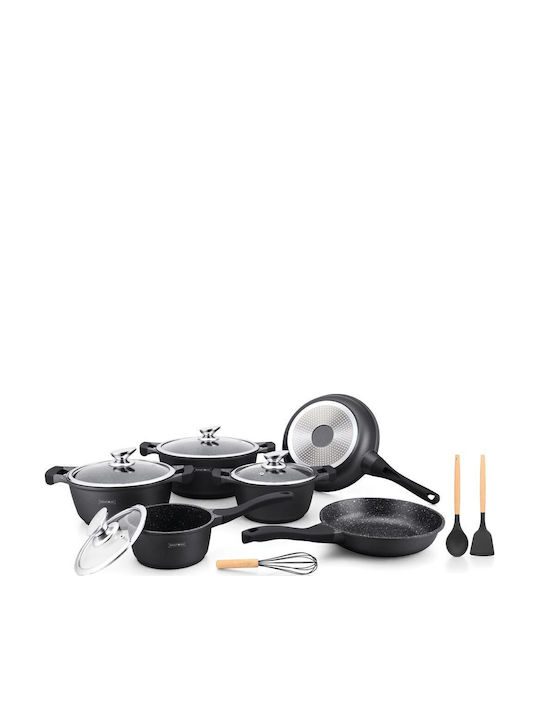 Royalty Line Cookware Set Made of Cast Aluminum with Non-stick Coating 13pcs
