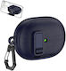 Huawei Freebuds Pro 5 Ohrhörer Tasche Leder Textur Mit Haken Dunkelblau