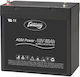 Whisper Power AGM-Power 12V Auto- und Bootsbatterie