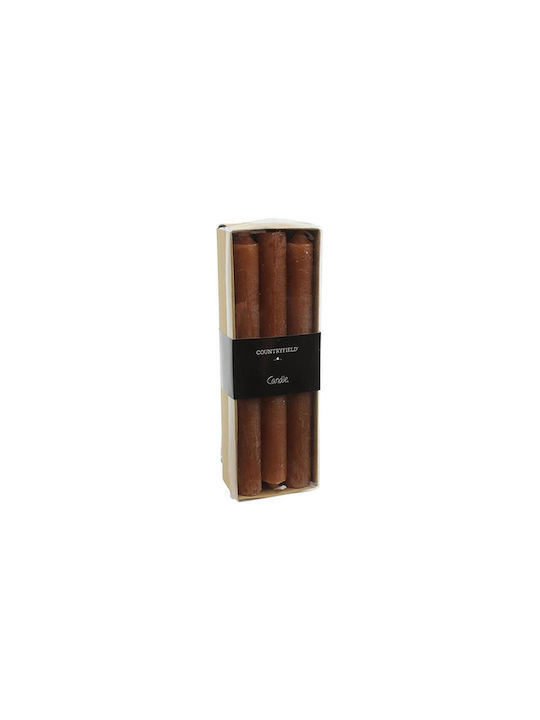 Atmosphera Lumânare Decorativă Conică Maro 6 Bucăți