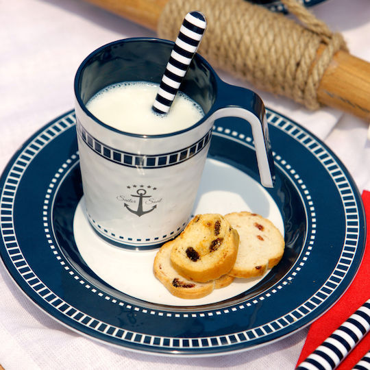 Marine Business White Porcelain Dinnerware Set 24pcs