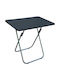 Folding Wooden Table with Metal Frame Black 90x60x70cm