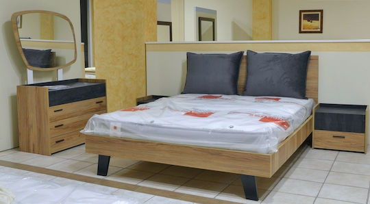 Σετ Κρεβατοκάμαρας Βελανιδιάς 160x200εκ. 5τμχ