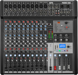 HPA Promix 12 UX PROMIX12UX Active Analog Console 12 Channels with Phantom Power & 10 XLR Inputs & Bluetooth