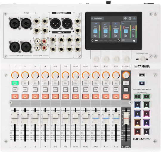 Yamaha MGX12-V CMGX12VWH Αναλογική Κονσόλα 18 Καναλιών & Bluetooth