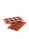 Silikomart Sf004 Bakeware Mold For Chocolates Made Of Silicone 5x5cm