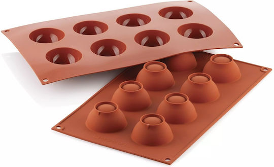 Silikomart Sf004 Bakeware Mold For Chocolates Made Of Silicone 5x5cm