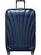 Samsonite C-lite Large Hard Suitcase Navy Blue Dark with 4 Wheels Height 75cm