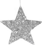 Iliadis Christmas Pendant Star Plastic Silver