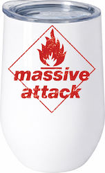 Stainless Steel Thermos Bottle 500ml White