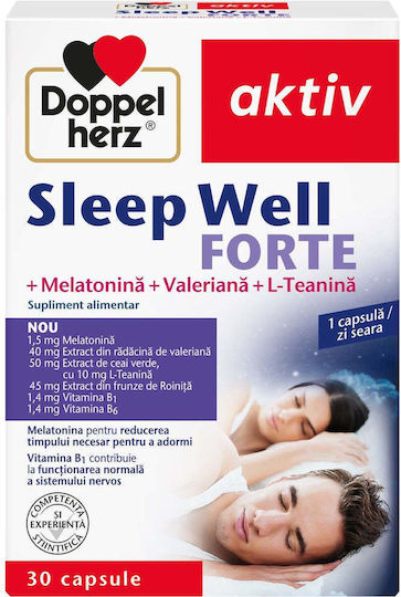 Doppelherz Activ Sleep Well Forte Supliment Pentru Somn 30 Capsule