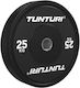 Tunturi 25kg Rubber Plate 1 Piece 45mm