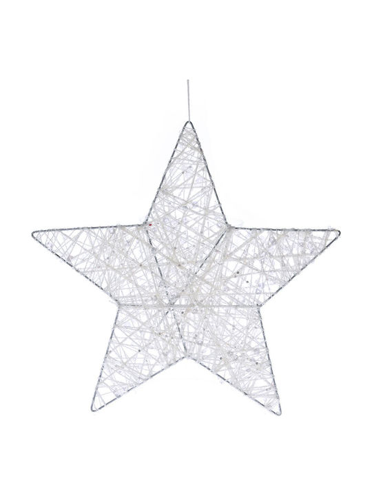 Iliadis Christmas Pendant Star Plastic White
