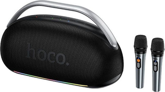 Hoco Karaoke Speaker with Wireless Microphones in Black Colour