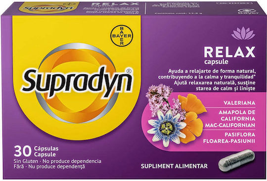Bayer Supradyn Relax Nahrungsergänzungsmittel Für Stress 30 Kapseln