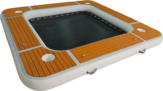 DECKTENT Inflatable Sea Ride-on with Handles Brown 250x250cm