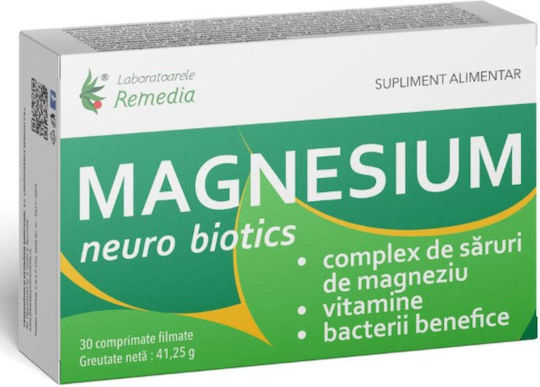 Remedia Magneziu Neuro Biotics Cu Vitamina B6 1 Comprimate 30 Capsule Energy