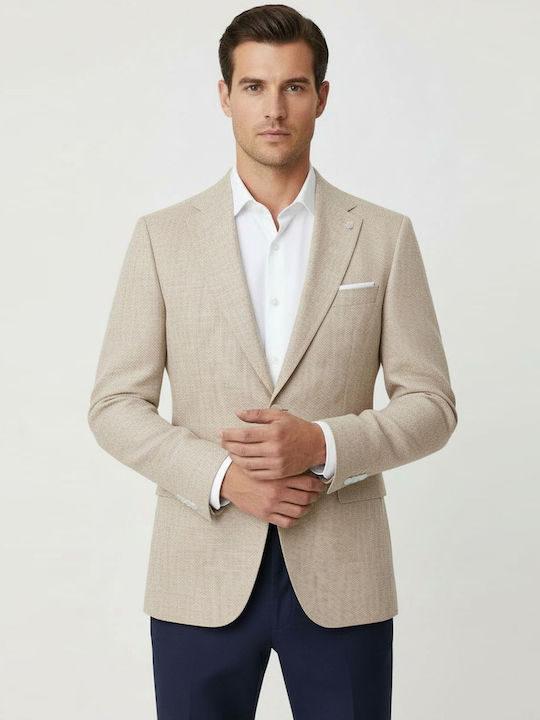 Boss H Hutson Summer Men’s Suit Jacket with Sli...