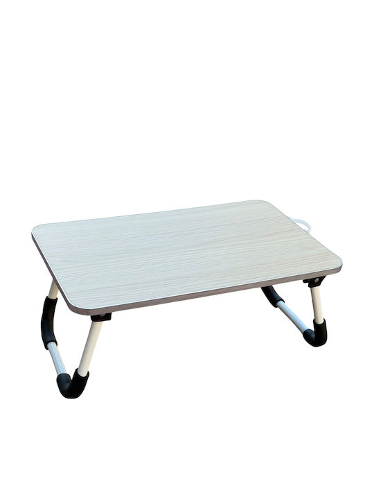TnS Garten- und Terrassentisch Hilfsmittel Zusammenklappbar Holz mit Metallrahmen Beige 48x30x20cm