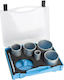 Set of Carbide Dry Cutting Hole Saws with Diameter from 33mm to 83mm for Tile