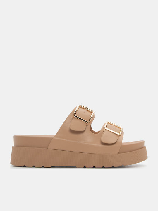 Luigi Sandale Casual Damă Flatforme Bej