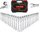 Vevor Set of Screwdrivers Flex Head Sockets 24 Pieces Sae & Metric 72 Teeth Cr-v Steel Storage Case Zxbstzyts24pxgdiw001v0