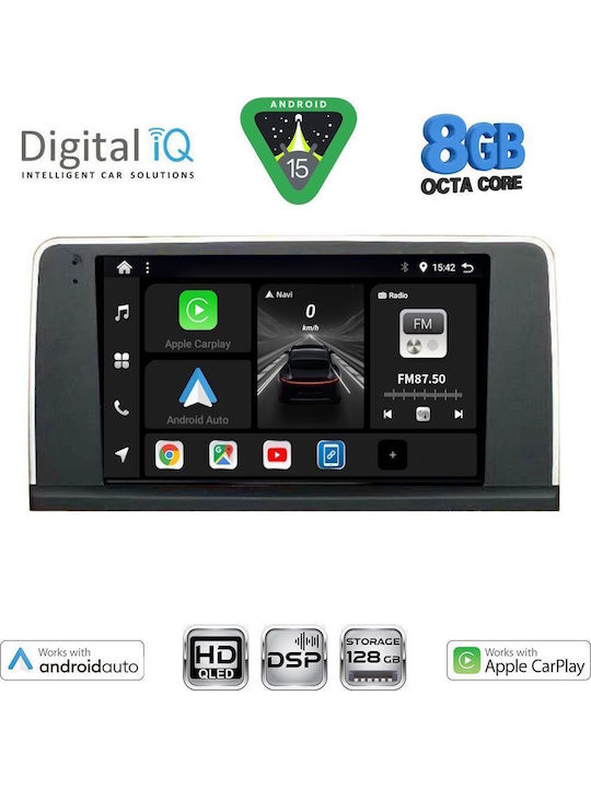 Digital IQ Car Audio System for BMW X5 (E70) / X6 (E71) 2009-2013 (Bluetooth/USB/WiFi/GPS/Apple CarPlay/Android Auto) with 9" Touch Screen