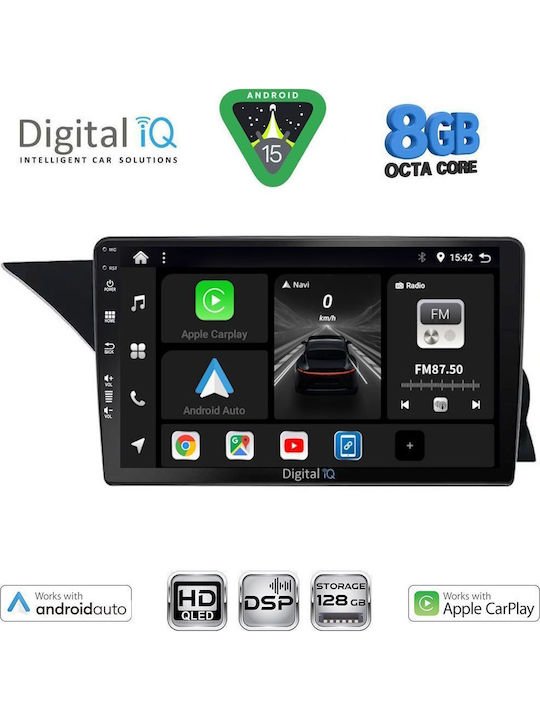 Digital IQ Car Audio System for Mercedes-Benz GLK 2013-2017 Bluetooth USB WiFi GPS Apple CarPlay Android Auto with 9" Touch Screen