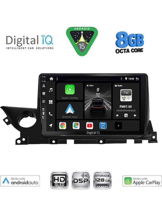 Digital IQ Car Audio System for Mazda 6 2021+ with Touch Screen 9 inches DIGITAL IQ BXF 7379B CPAA Bluetooth USB Wi-Fi GPS Apple CarPlay Android Auto