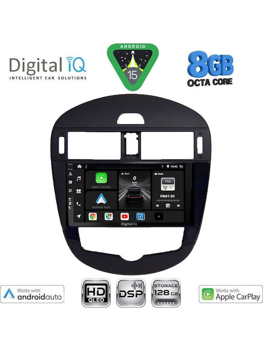 Digital IQ Car Audio System for Nissan Pulsar 2014-2020 with Clima (Bluetooth/USB/WiFi/GPS/Apple CarPlay/Android Auto) with 9" Touch Screen