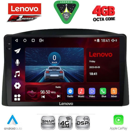 Lenovo Car Audio System for Jeep Grand Cherokee 2005-2007 (Bluetooth/USB/WiFi/GPS/Apple CarPlay/Android Auto) with 10" Touch Screen