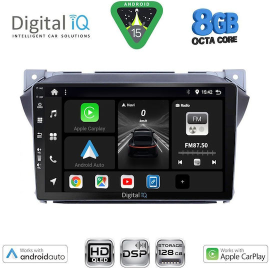 Digital IQ Ηχοσύστημα Αυτοκινήτου για Suzuki Alto Nissan Pixo 2009-2014 (Bluetooth/USB/WiFi/GPS/Apple-Carplay/Android-Auto) με Οθόνη Αφής 9"