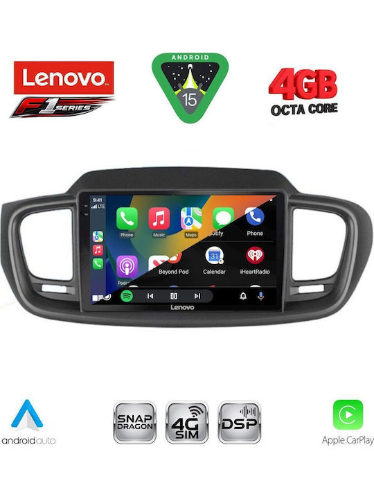 Lenovo Car Audio System for Kia Sorento 2014-2020 Bluetooth USB WiFi GPS Apple CarPlay Android Auto with 10" Touch Screen