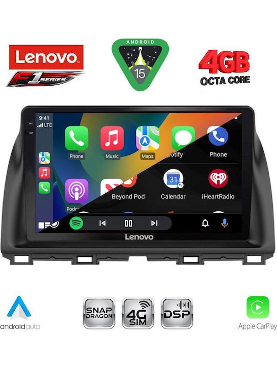 Lenovo Car Audio System for Mazda CX-5 2013-2017 Bluetooth USB WiFi GPS Apple CarPlay Android Auto with 10" Touch Screen