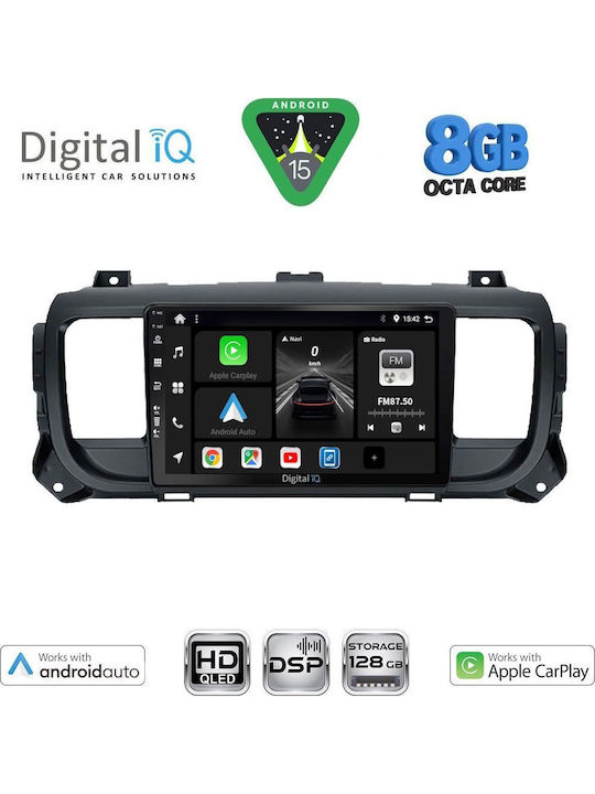 Digital IQ Car Audio System for Toyota Proace 2017+ with Touch Screen 9" Bluetooth USB Wi-Fi GPS Apple CarPlay Android Auto