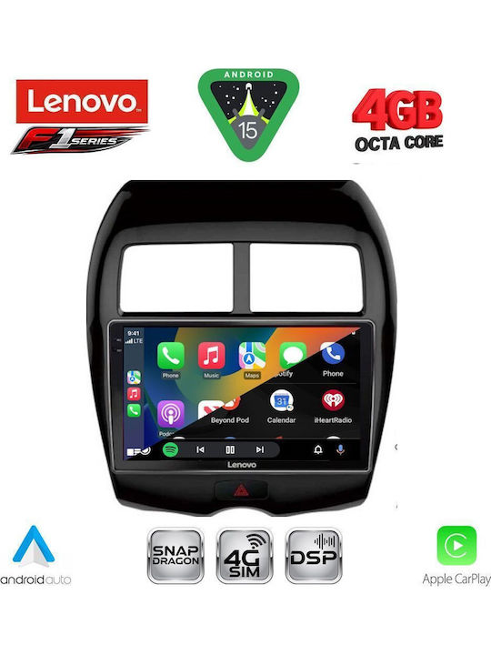 Lenovo Car Audio System for Peugeot 4008 Mitsubishi Asx 2009 Bluetooth USB WiFi GPS Apple CarPlay Android Auto with 10" Touch Screen