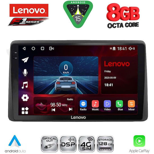 Lenovo Ηχοσύστημα Αυτοκινήτου για Nissan Navara 1998-2004 (Bluetooth/USB/WiFi/GPS/Apple-Carplay/Android-Auto) με Οθόνη Αφής 10"